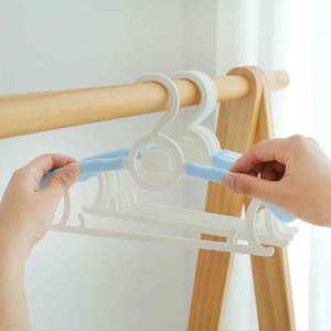 길이가 조절되는 곰돌이 아기옷걸이 유아옷걸이(5개입)