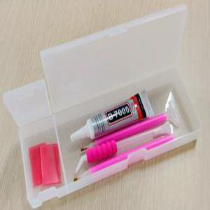 보석십자수펜통/플라스틱필통