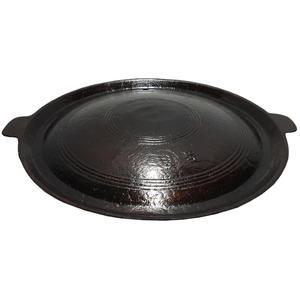 창조명품주물 무쇠 양면 솥뚜껑불판 지름 55cm 7인용 무쇠판 고기판 솥뚜껑구이판 가마 솥뚜껑 캠핑