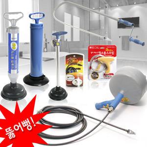 -장터몰-스프링청소기9종뚫어뻥/세면대/싱크대/욕조/관통기/욕실용품/좌변기/변기청소/하수구/배수구화장실