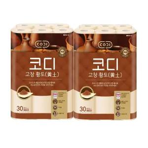 코디 고창황토 화장지 30m*30롤 2팩