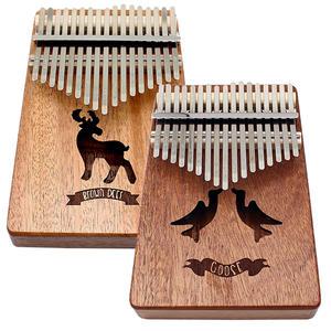 마마 칼림바 17음계 카림바 손가락피아노 마호가니 원목 아프리카 민속악기 특이한악기