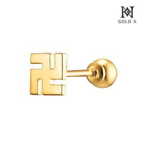 [골드앤] 14K 심플만자 피어싱