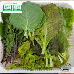 [농업회사법인 믿음의 집] 무농약 할머니 쌈채소 1kg (수제쌈장포함)