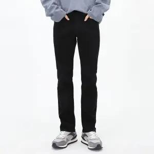 [하프클럽/체이스컬트]남성 히든 밴딩 블랙 컴포트 데님 팬츠-AEZK2301B03