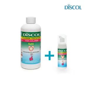 디스콜C 300ml 리필팩+전용용기 1개 (어린이용 거품치약)