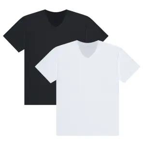 남녀공용 30수 무지 브이넥 반팔 티셔츠 S-2XL