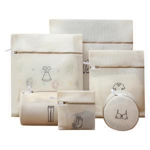 메쉬 사각 원형 구김방지 빨래망 세탁망 6종세트