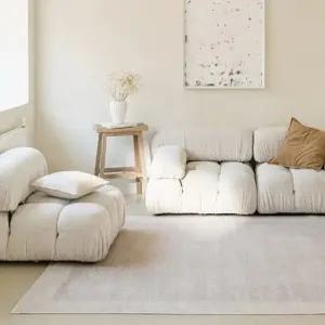 한빛카페트 디센트 보더패턴 워셔블 사계절 러그 카페트 4colors