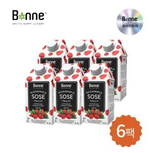 [본네]프리미엄 로즈힙 퓨레 주스 500ml x 6개 소비기한 2025-12-04