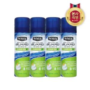 [SCHICK]쉬크 쉐이브가드 센서티브 라임폼 220ml X 4개