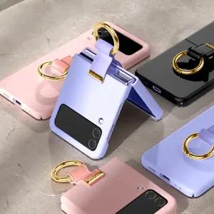 갤럭시 Z플립7 6 5 4 3 케이스 파스텔 컬러 무광 매트 하드 커버 링 고리 손가락 핑거 케이스 제트 지 플립 Z7 Z6 Z5 Z4 Z3 F766 F741 F731 F721