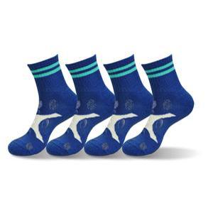 크로커다일 남성 스포츠 쿠션 고급 연사 등산 중목 양말 CD4SK1035, 4족