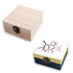 나무보석함 사각 전통 공예 주얼리박스 악세서리 우드 정리함 보석함 꾸미기 만들기