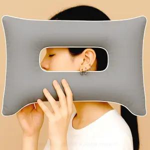 조은자리 옆으로 자는 귀눌림 방지 귀 배게 피어싱 구멍 도넛 홀릭 경추 낮은 목 배개 소형