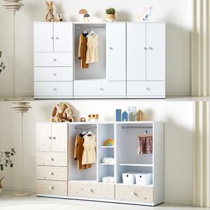 모드니가구-베이비장 아동장 유아 서랍장 아기 서랍장 어린이 옷장 학생 쥬니어장 셋트 핑크 블루