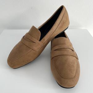 [비비오]발편한 쿠션 스웨이드 드라이빙 슈즈 기모안감 여성로퍼