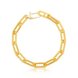 [한국금다이아몬드] 여자 순금 팔찌 뉴 할로우 클립 24K 7.5g 18K장식