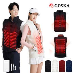 고스카 발열조끼 최신형 프리미엄 스마트 남녀공용 생활방수 패딩조끼(배터리포함)