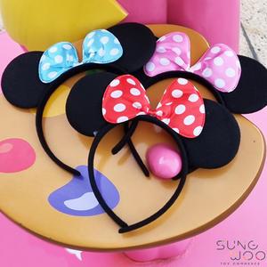 미키마우스머리띠 놀이공원 응원 동물 생일 머리띠