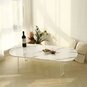 켈리모 LPM 타원형 좌식 소파 테이블  1200x600) DF922776