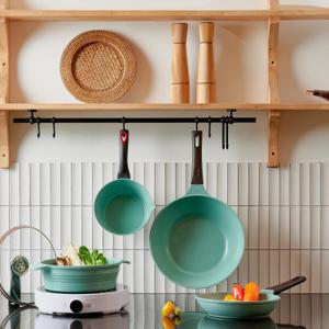 쿡핏 매직백금 인덕션 후라이팬 냄비세트 4종, IH 세라믹코팅