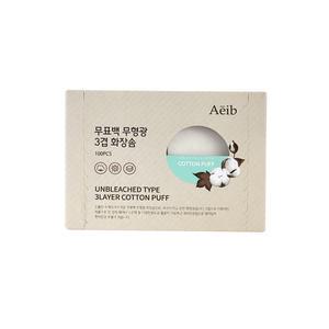 에이브 무표백 무형광 3겹 화장솜 100매 스킨팩 순면 토너 다용도 워터젯