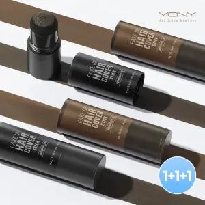 [3개] 맥퀸뉴욕 페이크업 헤어 커버스틱 2.5g 2종 /흑채 새치커버 쉐딩 헤어쿠션 흰머리