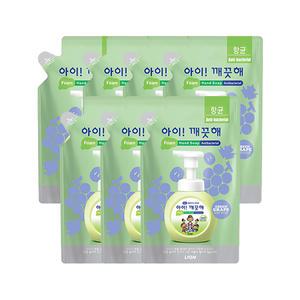 아이깨끗해 청포도 리필, 450ml, 7개