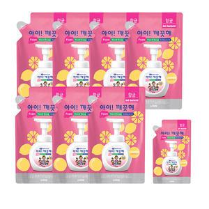아이깨끗해 핸드워시 리필, 레몬, 450ml, 7개 + 리필, 200ml, 1개