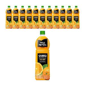 미닛메이드 시그니처 오렌지, 1.5L, 12개