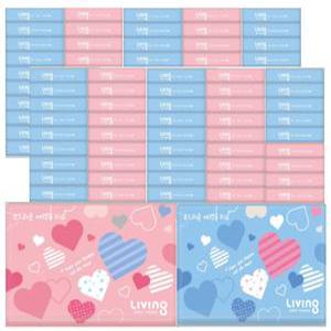 리빙 부드러운 여행용 티슈  40매 100팩