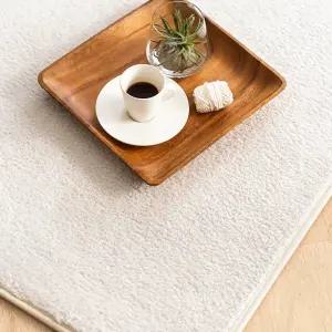 스칸디앤홈 이지케어 브릿지 단모 러그 거실 카페트 크림 200x300