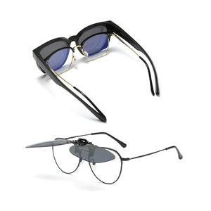 안경위에쓰는선글라스 클립온 썬글라스 편광 미러렌즈 클립