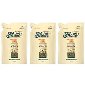 무궁화 샤워때비누 화산송이 리필, 450ml, 3개