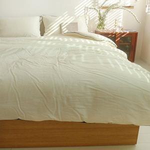 [은남침구]천연소재 광목면100% 이불커버느낌의 차렵이불 광목무봉제 슈퍼싱글이불-2color