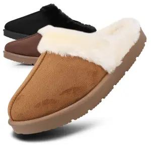 따뜻한 털안감 남녀 겨울슬리퍼 뮬 블로퍼 방한화 방한신발 보온신발 털신 털신발