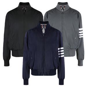 [톰브라운]MJD103X 07259 사선 니트 다운 블루종