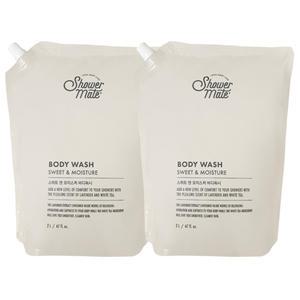 샤워메이트 스위트 모이스처 대용량 바디워시 2000ml x 2개 리필용