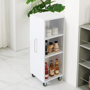 [기타]이동식 바퀴형 틈새 수납장 3단 주방틈새장 트롤리 바퀴달린 선반 D300