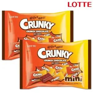 롯데 미니 크런키 171gX2개