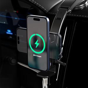 3in1 차량용 핸드폰 거치대 맥세이프 애플워치 에어팟 동시 무선 충전기