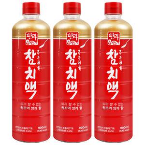 한라 참치액 900ml x 3개