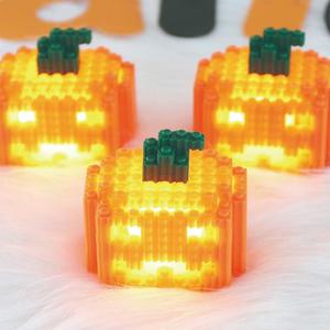 클레이피아 할로윈 디폼블럭 8mm 입체 호박 무드등 만들기 DIY LED