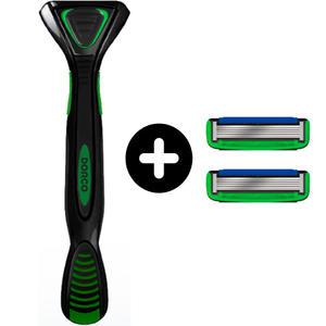 도루코 페이스6 면도기 핸들 1개 + 면도날2개 SXA1000  gil