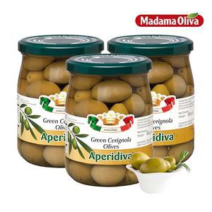 [보라티알] 마다마 그린 체리놀라 올리브 575g x 3개