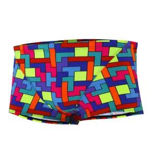 엑스블루 숏사각 탄탄이 [블럭픽] 남자 실내수영복 XBL-3103-06