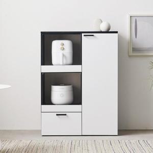 [가구리빙]파인 800 밥솥 에어프라이어 주방 수납 렌지대 2colors