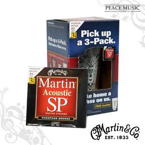 마틴 SP스트링 한정 유리컵 MSP4100PK3 Martin SP기타줄