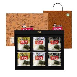 광천김 달인 6호 캔김 선물세트/재래김/파래김/돌김/조미김/구운김